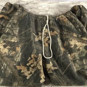 JERZEES outdoors camouflage hunting pull on sweatpants size 3X